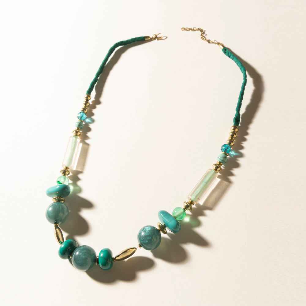 Myra Lagoon Mist Necklace in Spring Aqua