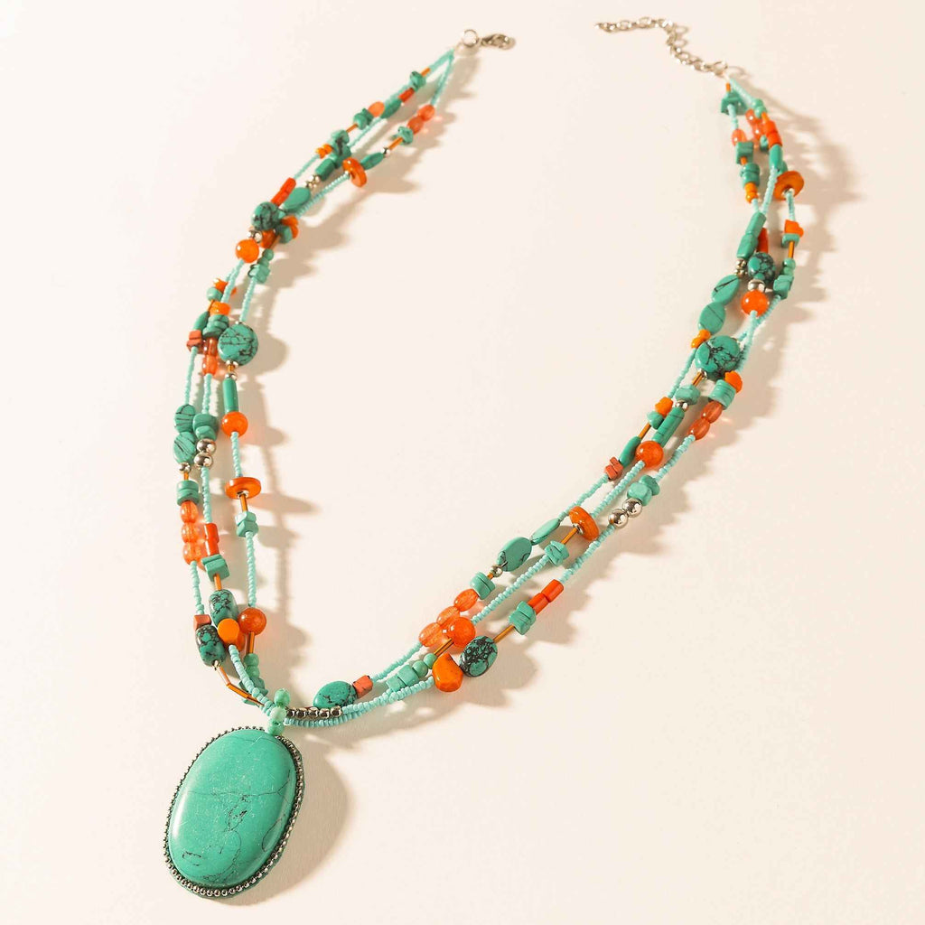 Myra Prairie Jewel Pendant Necklace in Sierra Sky