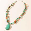Myra Prairie Jewel Pendant Necklace in Sierra Sky