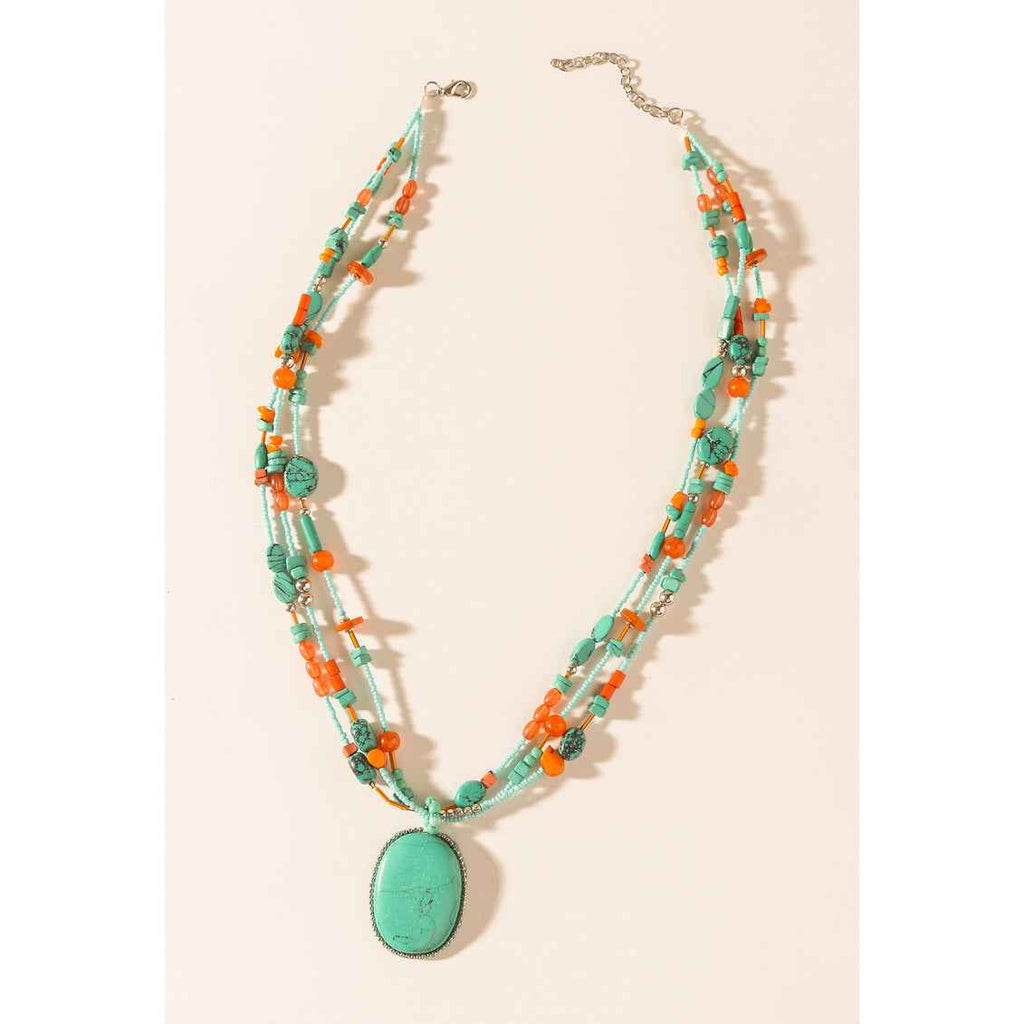 Myra Prairie Jewel Pendant Necklace in Sierra Sky