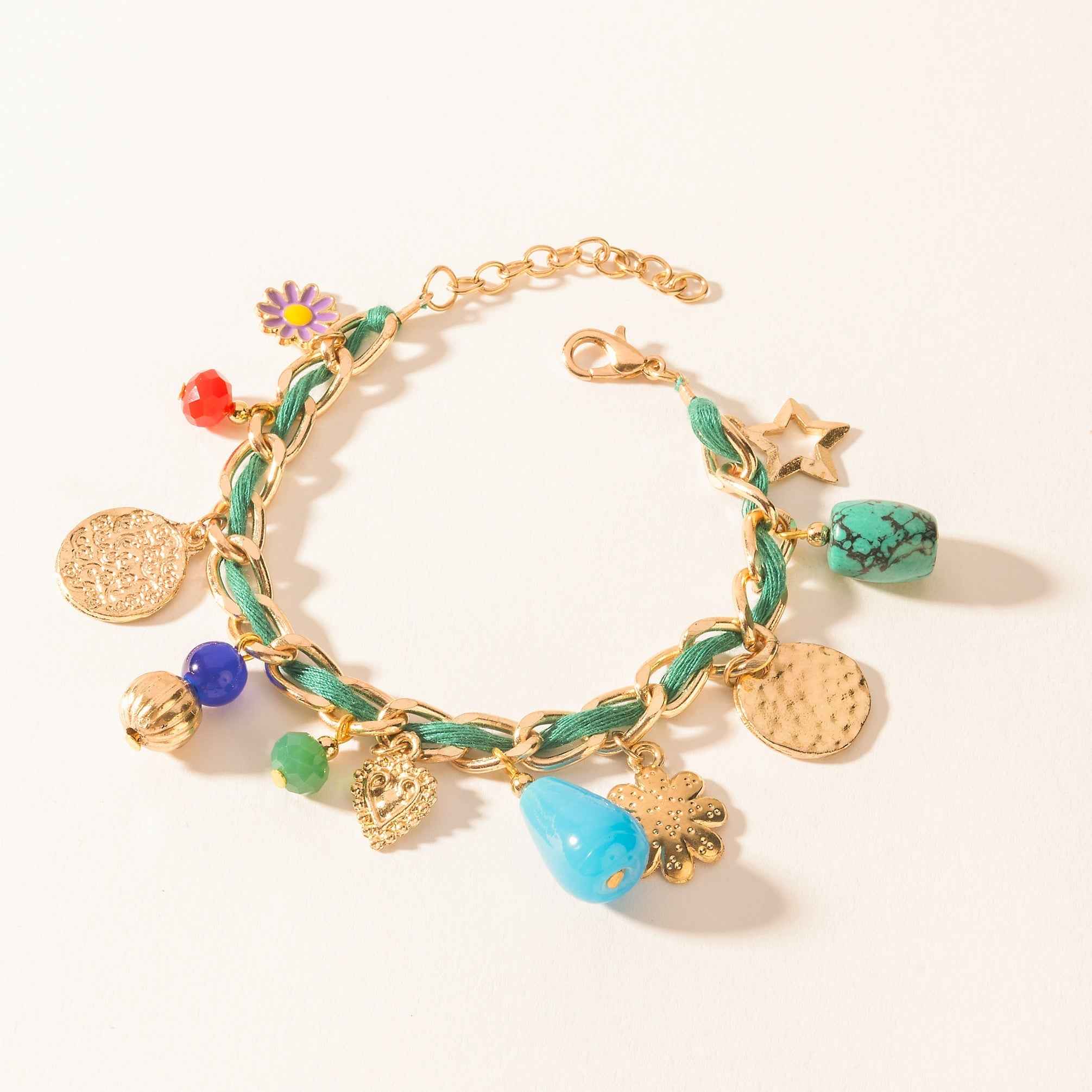 Myra Trail Treasure Charm Bracelet in Canyon Turquoise