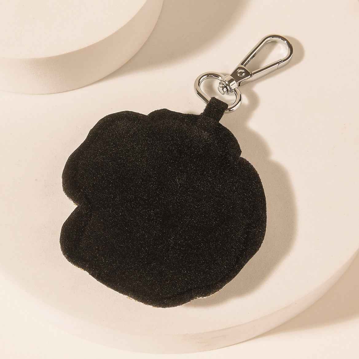 Myra Rebel Rose Keychain in Midnight Noir