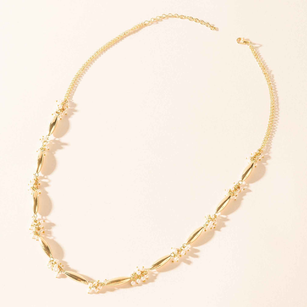 Myra Florenza Necklace in Regal White