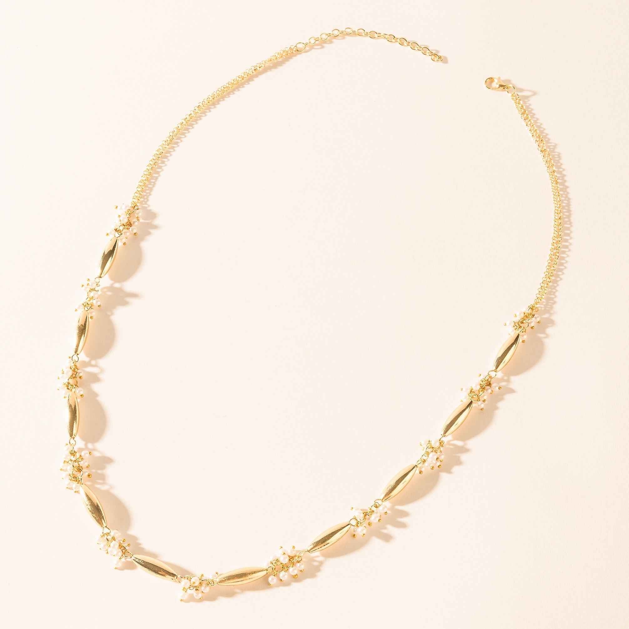 Myra Florenza Necklace in Regal White