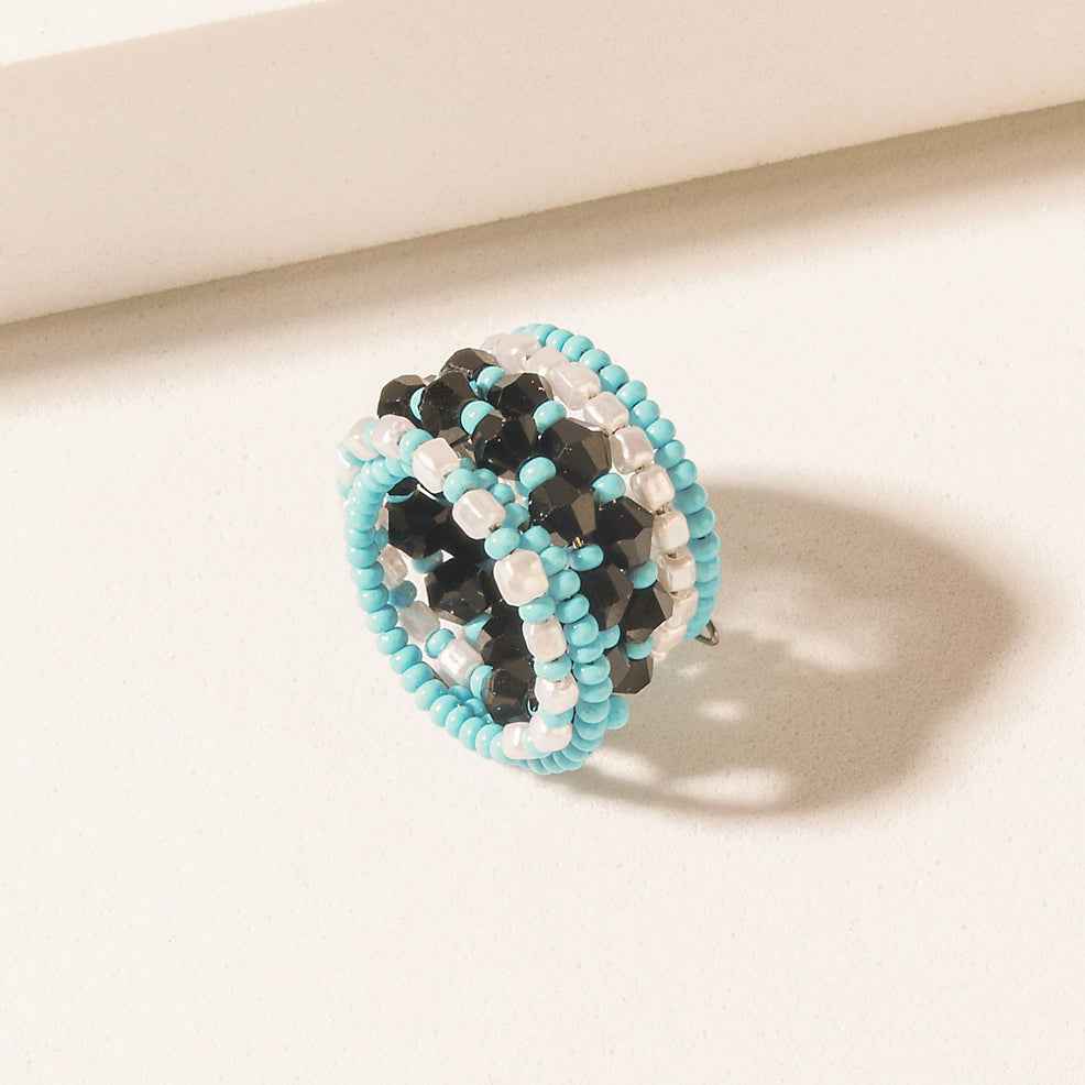 Myra Inkwave Horizon Ring in Oasis Blue