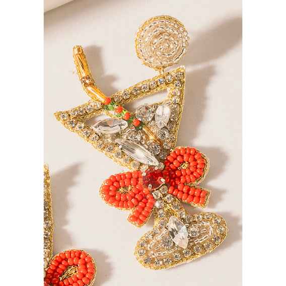 Myra Enchanted Eve Charm Earrings in Crimson Glow