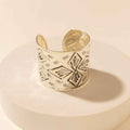 Myra Nomad Glyph Cuff in Mesa Silver