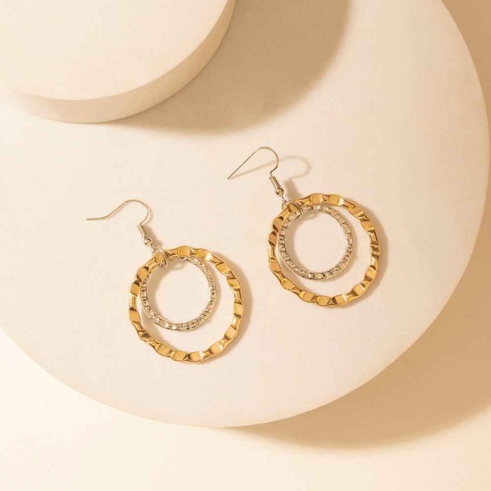 Myra High Plains Halo Earrings in Saddle Blue
