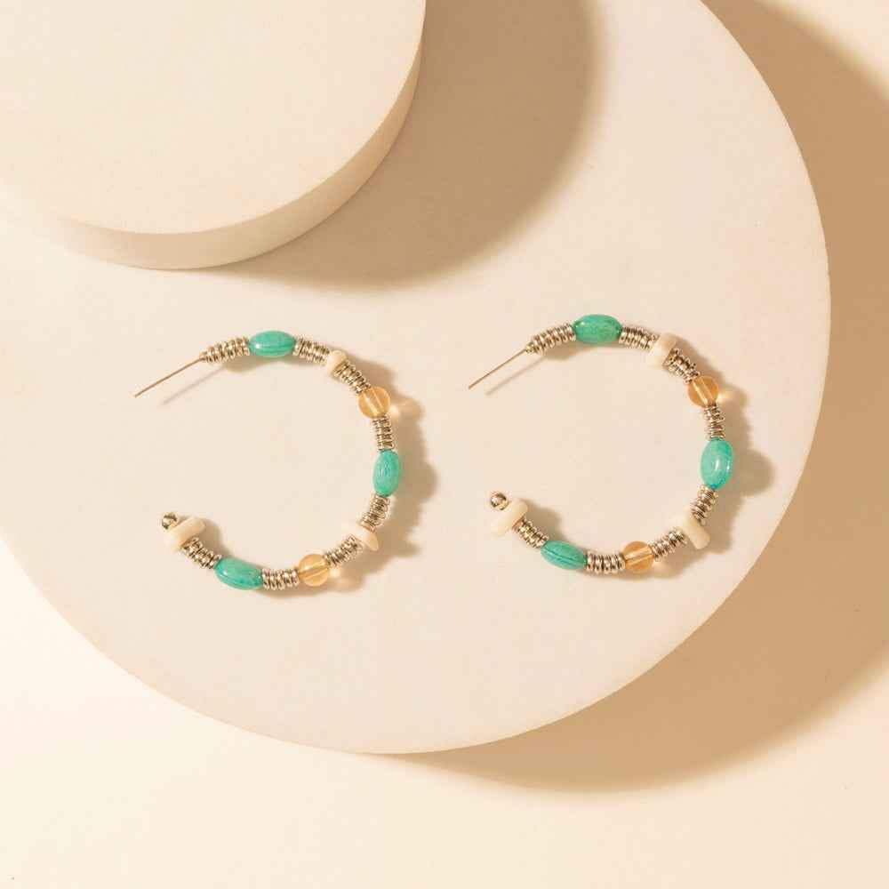 Myra Campfire Creek Beaded Earrings in Glass Ember