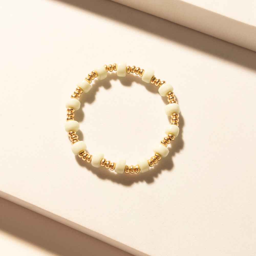 Myra Palomino Shine Stack Bracelet in Frost Green