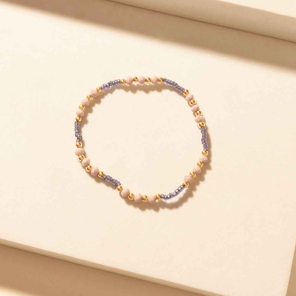Myra Amethyst Trail Stack Bracelet in Desert Orchid