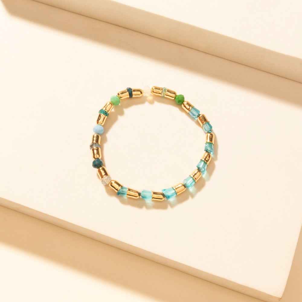 Myra Bayou Heartline Stack Bracelet in Glass Glow