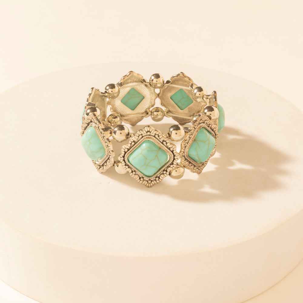 Myra Skystone Elastic Cuff in Creek Blue