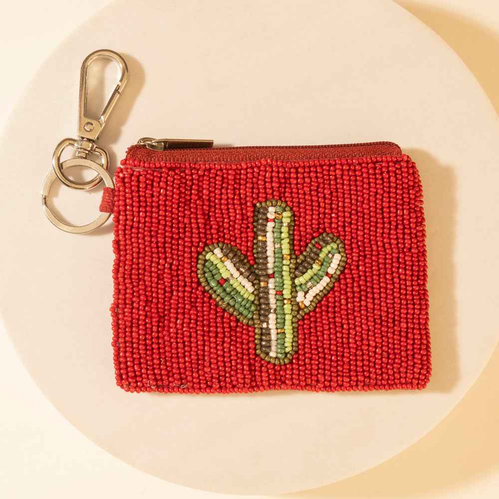 Myra Sonoran Cacti Bag Charm in Red Desert