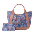Myra Wagon Trail Jacquard Tote Bag in Dusty Lilac