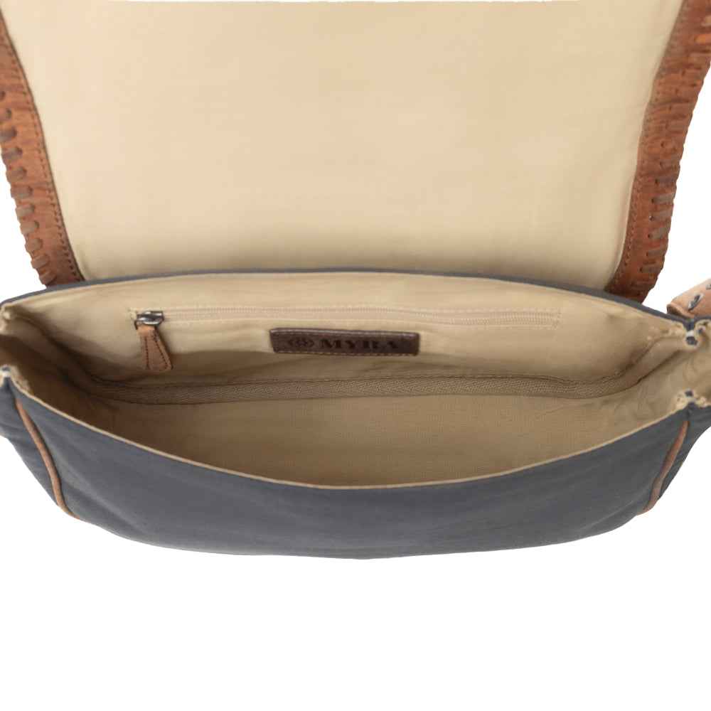 Myra Outlaw's Travels Leather Shoulder Bag in Copper Tan