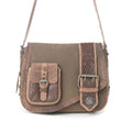 Myra Outlaw's Travels Leather Shoulder Bag in Rodeo Olive