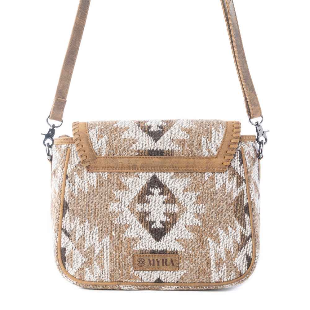 Myra Rising Falcon Woven Shoulder Bag in Prairie Sand