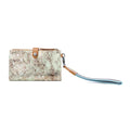 Myra Aurora Sage Leather Wallet in Glimmer Snake Print