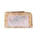 Myra Ashen Blush Leather Wallet in Mauve Snake Print
