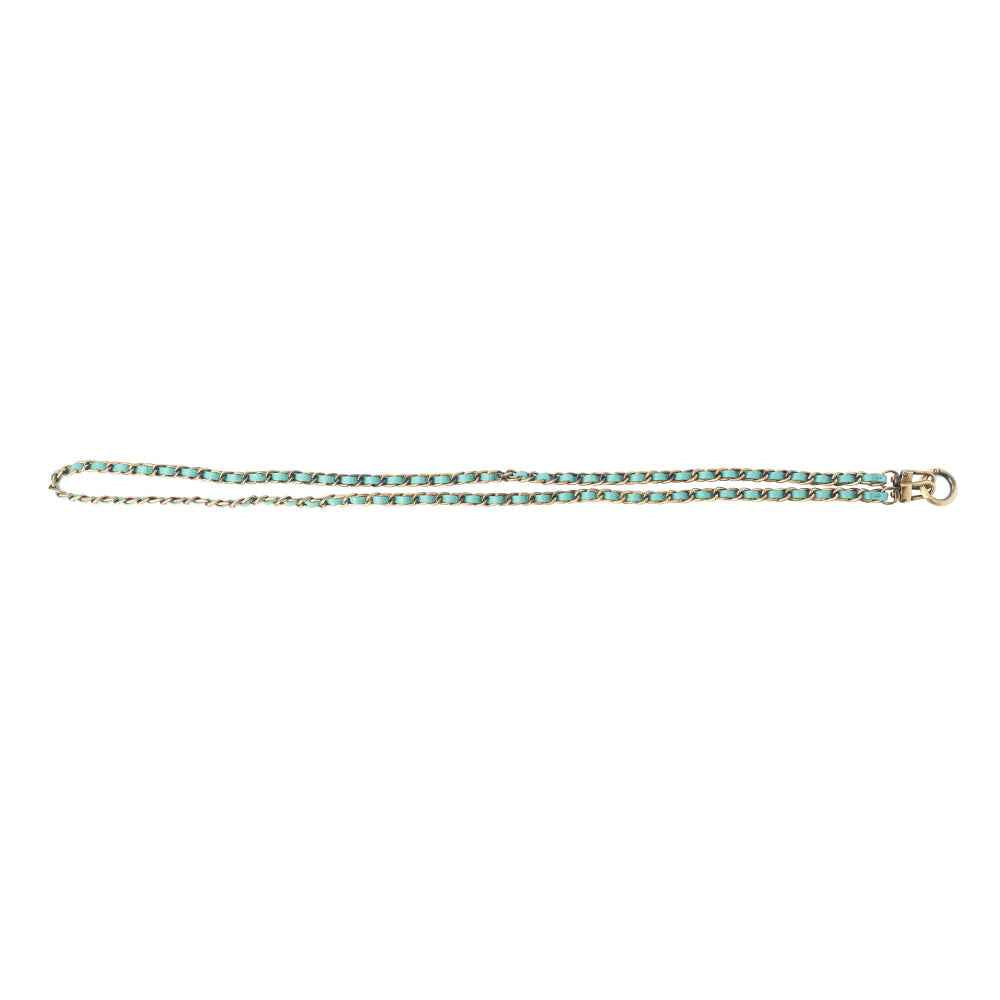 Cowgirl Lasso Phone Chain in Silver & Teal