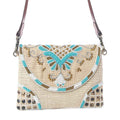 Myra Desert Phoenix Crossbody Bag in Aqua Jewel