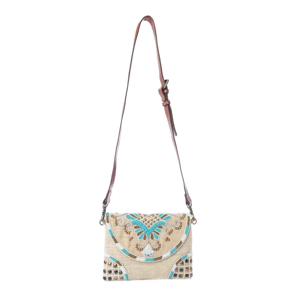 Myra Desert Phoenix Crossbody Bag in Aqua Jewel