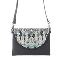 Myra Sahara Sky Crossbody Bag in Frosted Black