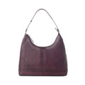 Myra Zidana Marlowe Dusk Veg Tanned Leather Bag in Deep Plum