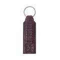 Myra Zidana Ardan Artistry Veg Tanned Leather Keyfob in Raven Maroon