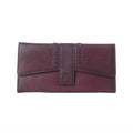 Myra Zidana Santa Fe Woven Veg Tanned Leather Wallet in Twilight Berry