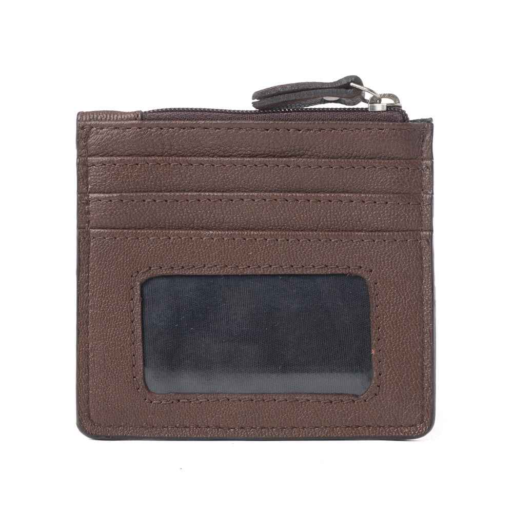 Myra Briar Creek Handtooled Leather Credit Card Holder in Toasted Honey