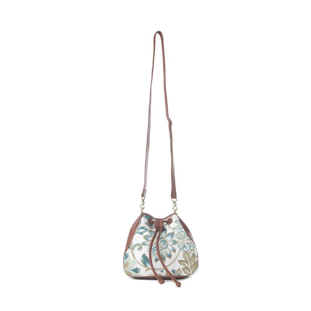 Myra Old Soul Bucket Bag in Alpine White