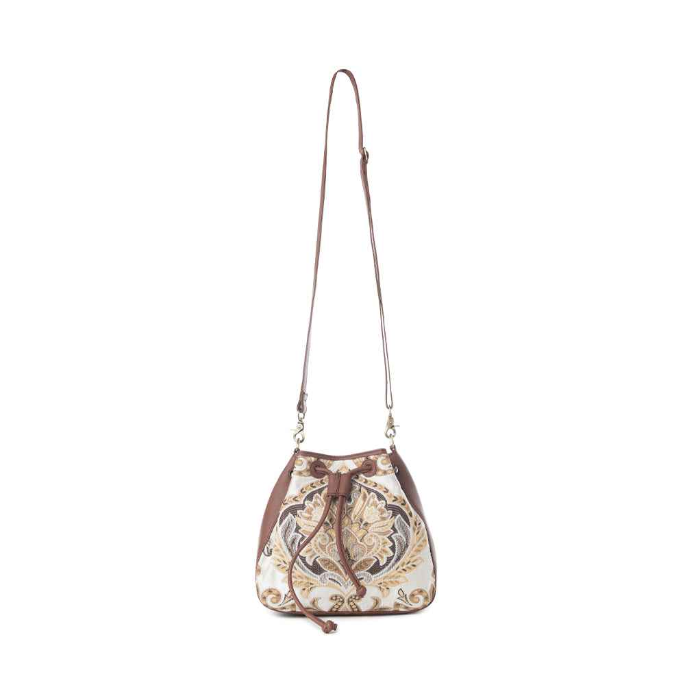 Myra Old Soul Bucket Bag in Golden Ivory