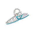 Myra Azure Arc Hair Clip in Cerulean Blue
