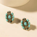 Myra Sage Wind Studs in Desert Turquoise