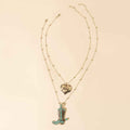 Myra Wild Star Stomping Necklace in Desert Turquoise