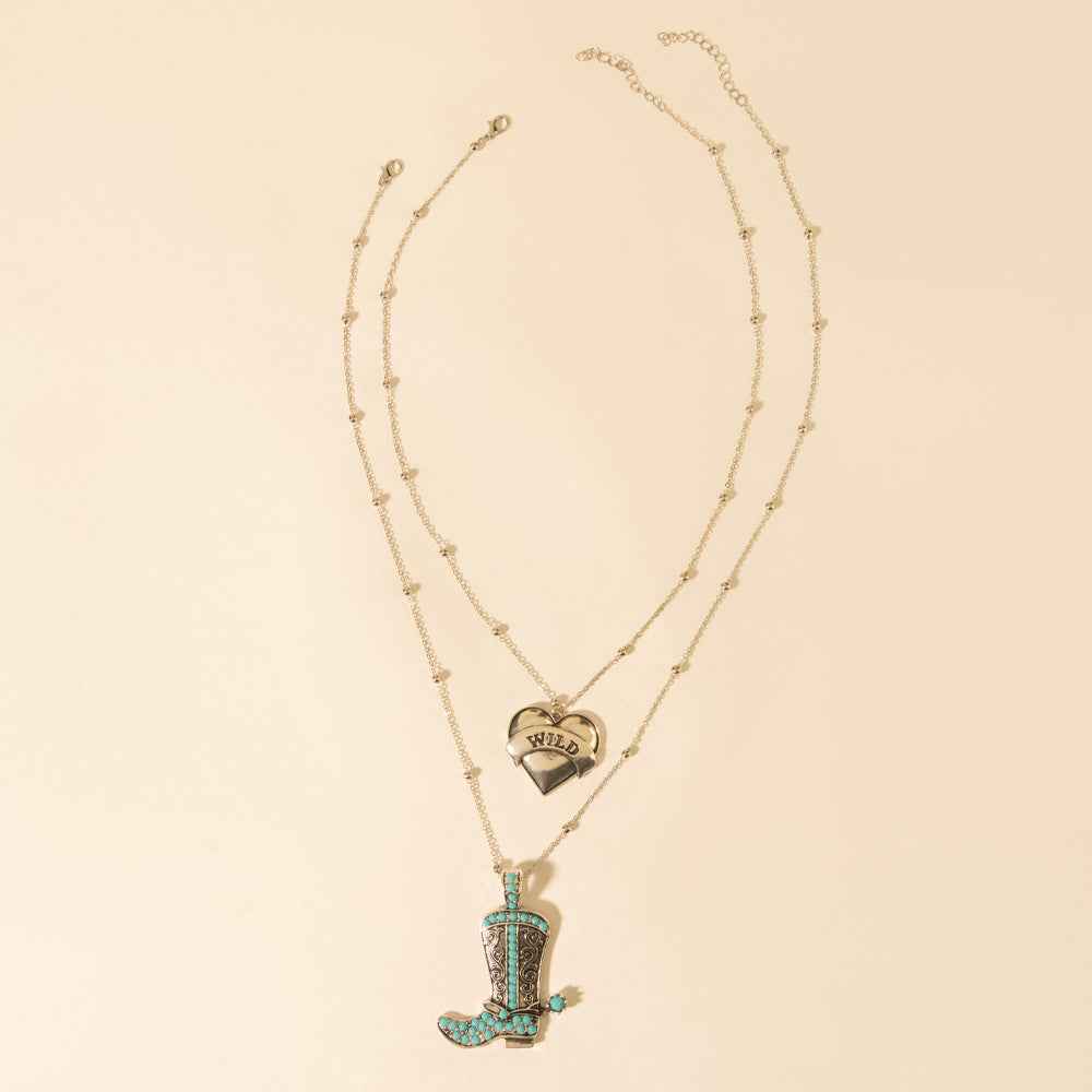 Myra Wild Star Stomping Necklace in Desert Turquoise