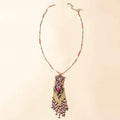 Myra Sky and Coral in necklace in Turquoise