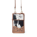 Myra Duneland Rise Handtooled Bag in Brindle Ivory