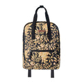 Myra Pine Meadow Cotton & Leather Crossbody Bag in Black & Cream Floral