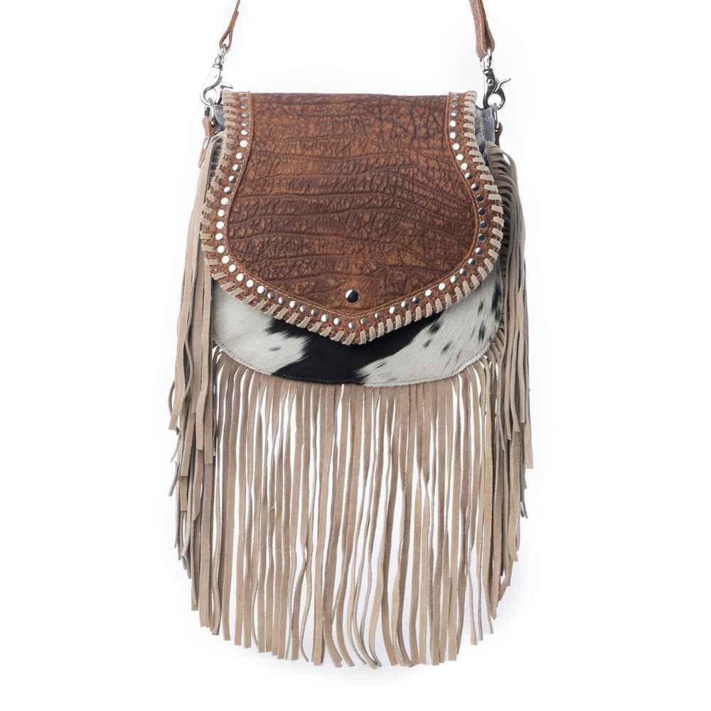 Myra Dusty Lariat Concealed Carry Bag in Saddle Brown