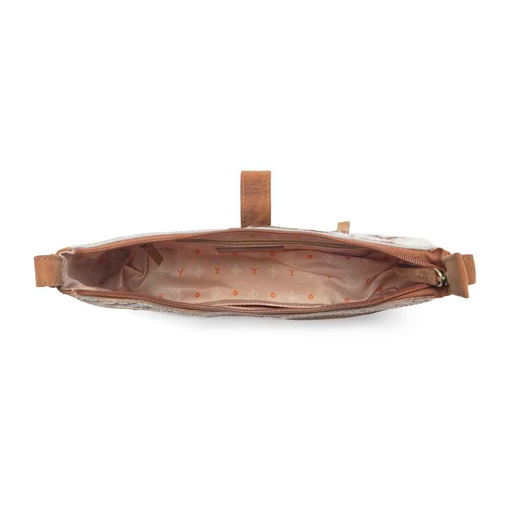 Myra Yellowstone Timberline Handtooled Bag in Walnut Brown