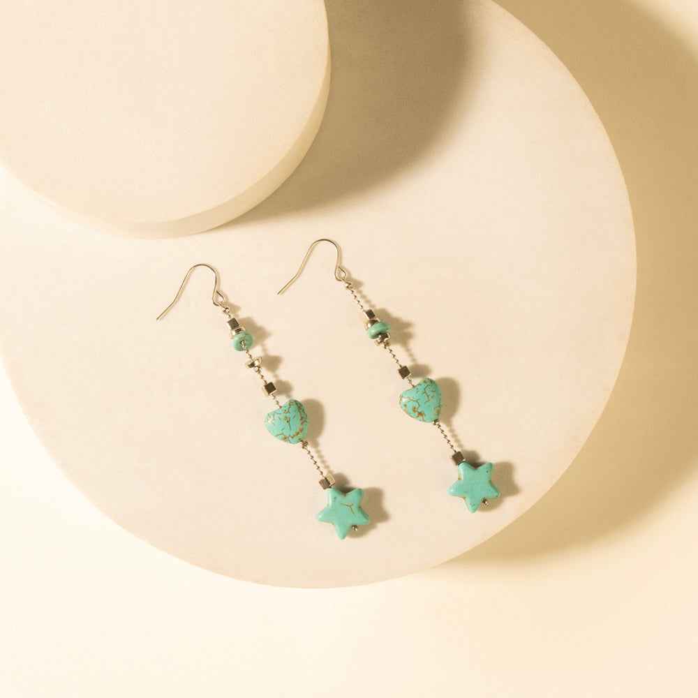 Myra Dust & Sky Charm Earrings in Desert Turquoise