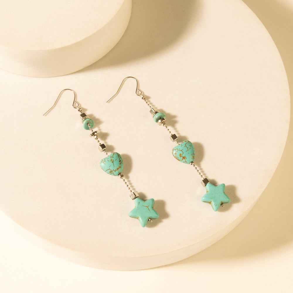 Myra Dust & Sky Charm Earrings in Desert Turquoise