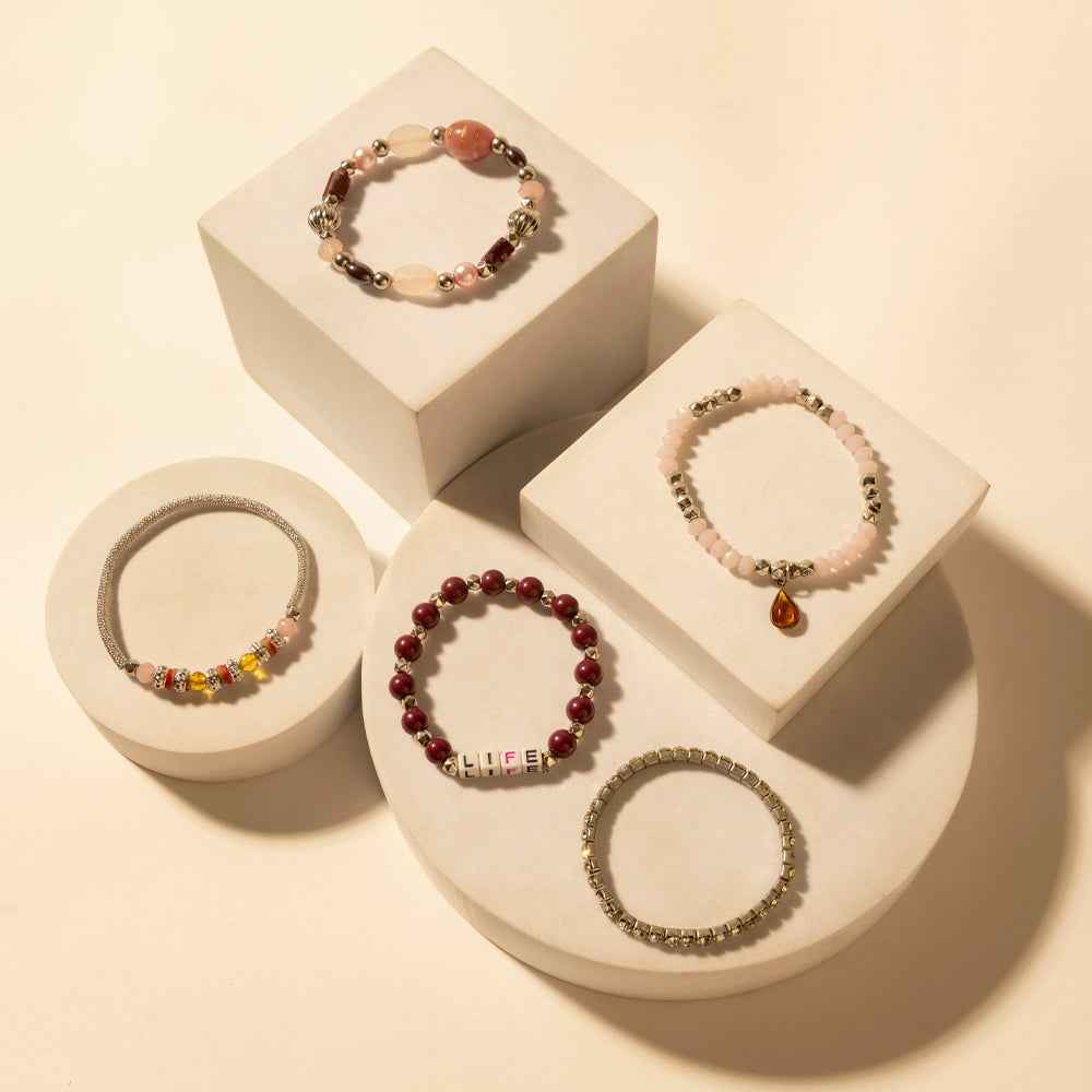 Myra Wild Soul Charm Bracelet in Desert Blush