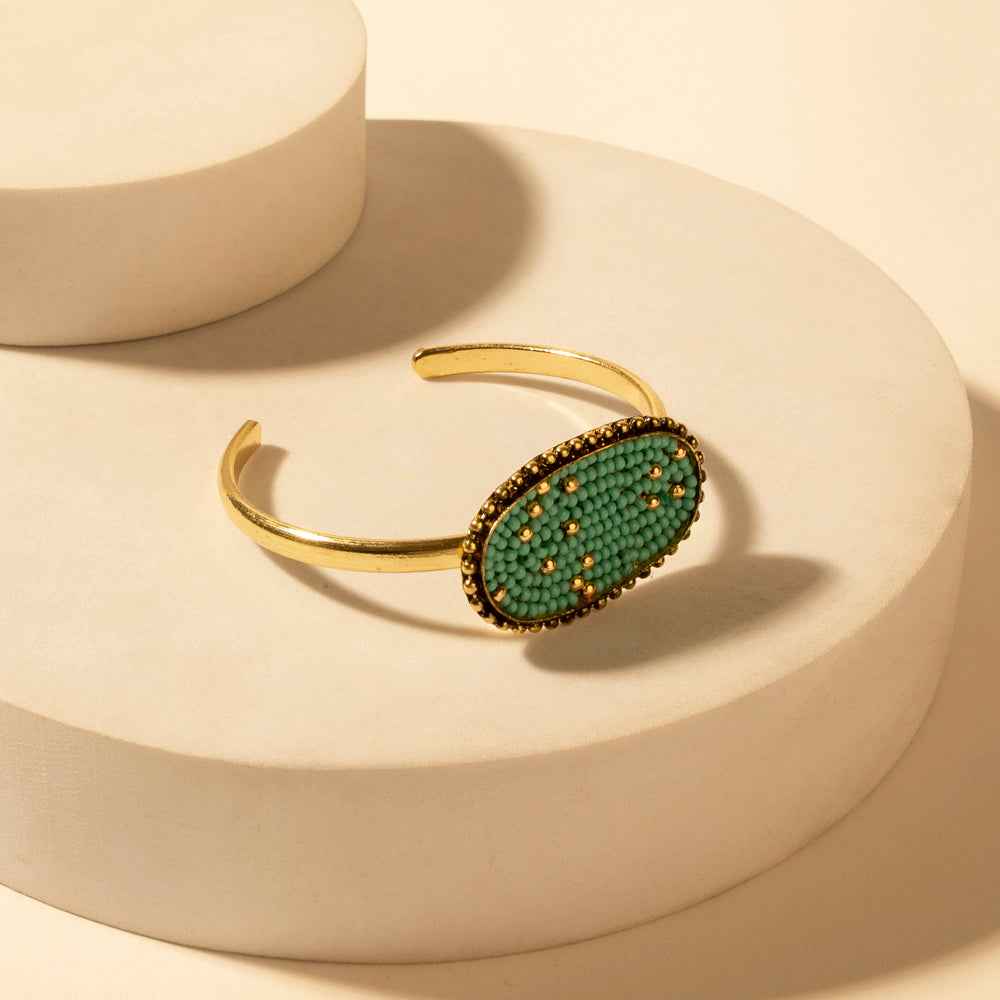 Myra Skycode Oval Cuff in Sonora Turquoise