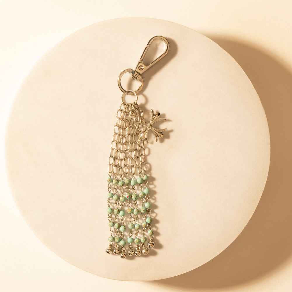 Myra Hitch Chain Keychain in Desert Turquoise
