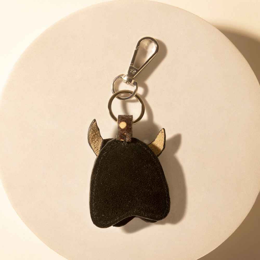 Myra Outpost Bull Keychain in Desert Hide Mix
