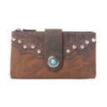 Myra Iron Hill Concho Leather Women’s Wallet in Ochre Veil